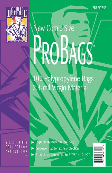 Comic Defense Probags New Age Size (100) Comic Defense Probags New Age Size (100)